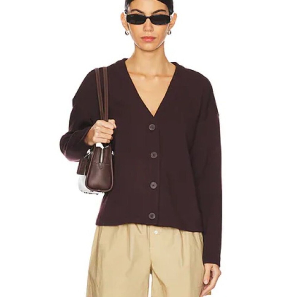 Spanx Air Essential Cropped Cardigan | Truffle Brown | Small